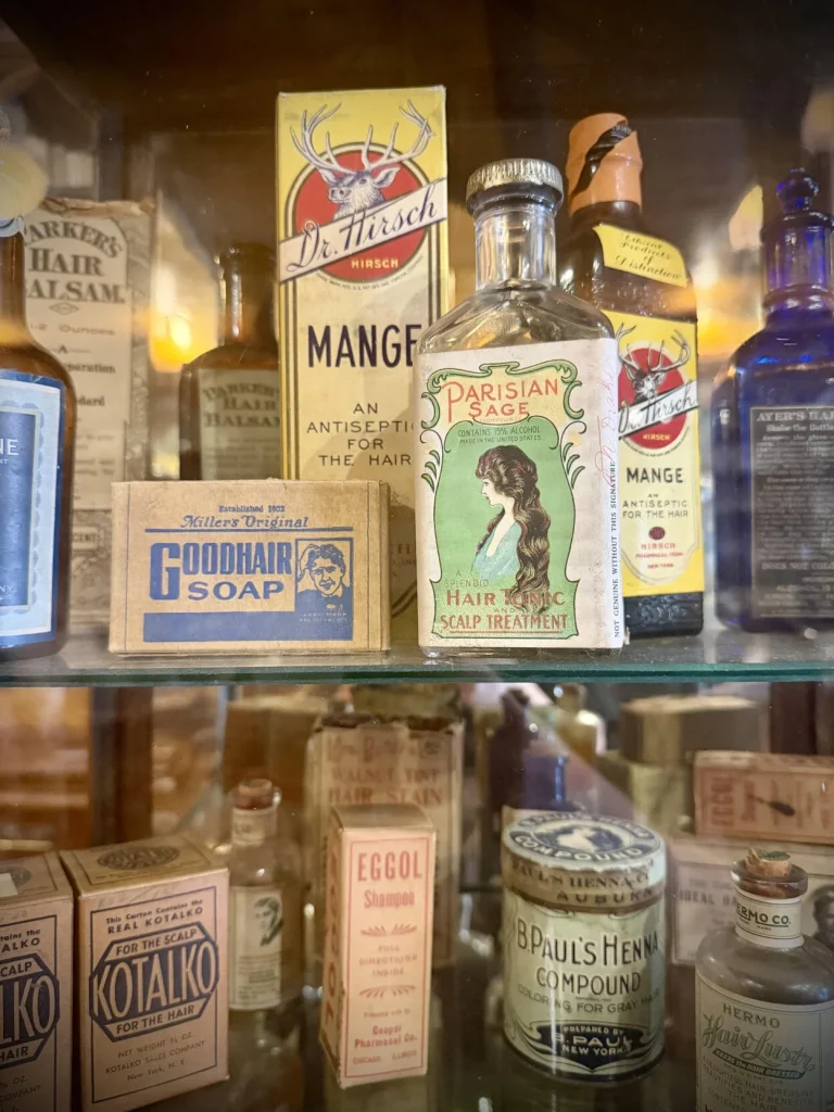 Hook’s Drugstore Museum is a monument to the historic Indiana drugstore chain and honors the development of the pharmaceutical industry throughout the 19th and 20th centuries. Photo by Colleen Steffen, TheStatehouseFile.com.